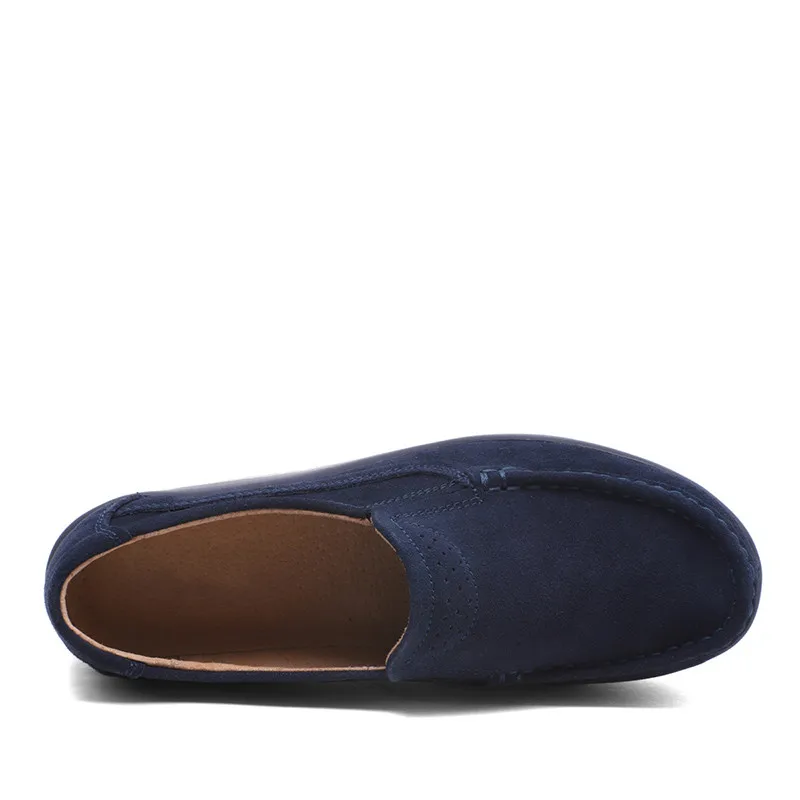 Мокасины женские из натуральной кожи туфли на платформе без застежки лоферы