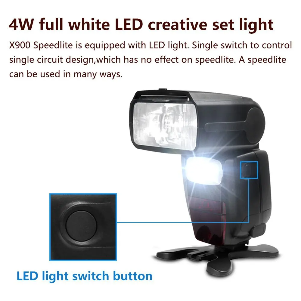 Pixel X900N литий ионная Вспышка Speedlite высокая скорость i TTL/M/MULT 1/8000s GN60 HSS вспышка для