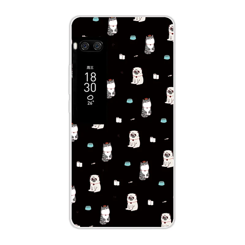 Для Meizu Pro 7 Plus задняя крышка Роскошные Мягкие силиконовые темные чехлы для