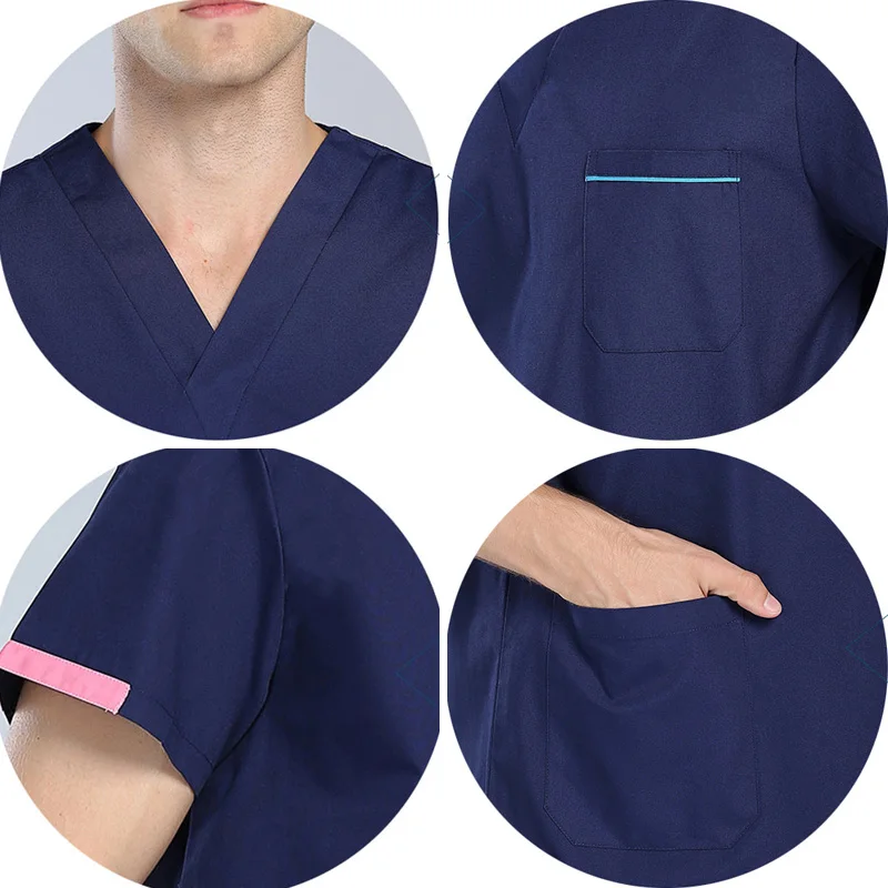 Новая Синяя Униформа для ухода за ребенком высококачественные комплекты салонов