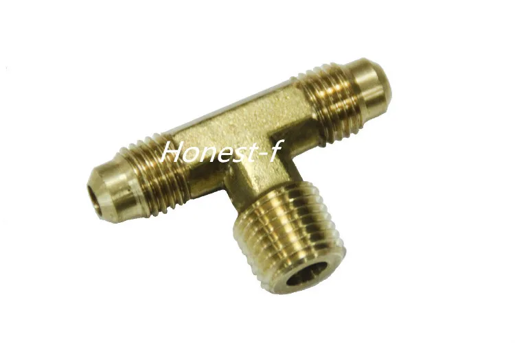 

Brass 3/8" OD x 3/8" OD x 1/4" Male NPT Flare Male Branch Tee Tube Fitting