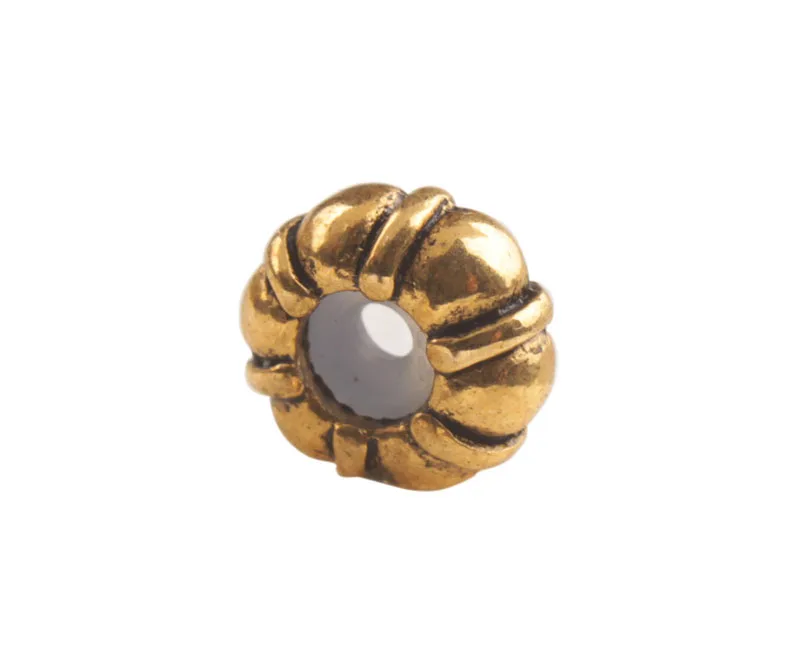 24 шт Золото под старину цветные металлические резиновые пробки Бусины Подходит 3