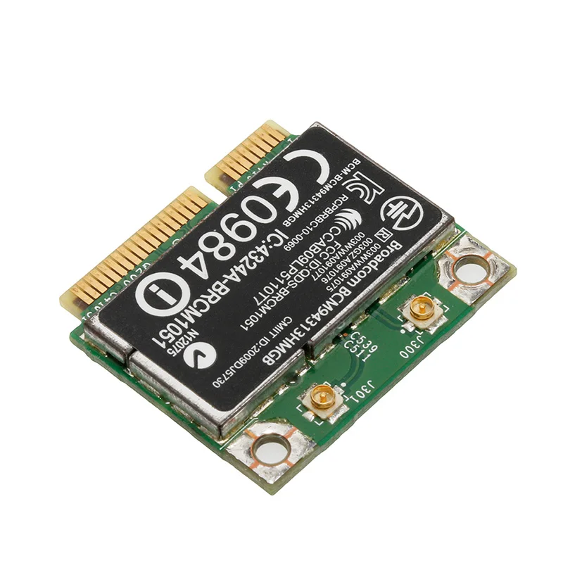 Половинная мини PCI E 802.11n Wifi карта Bluetooth BCM94313HMGB 600370 001 для DELL HP|Сетевые карты| |