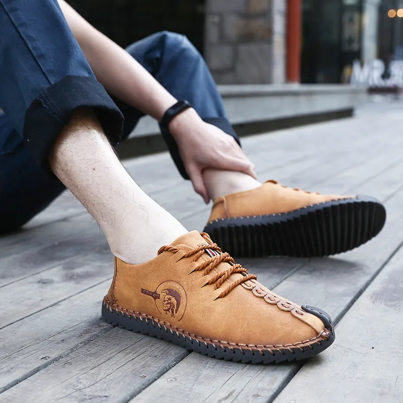 TOURSH/модная повседневная обувь мужские кожаные оксфорды Мужские дышащие zapatos nauticos