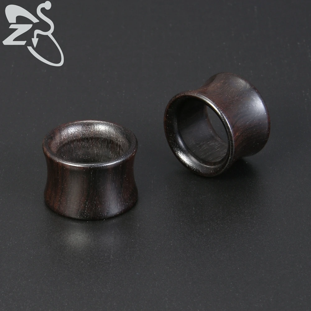 8-18mm Wood Ear Tunnel Piercings Plugs Black Expansion Male Stretcher Gauges Punk Fashion Body Piercing Ear Taper Body Jewelry images - 6