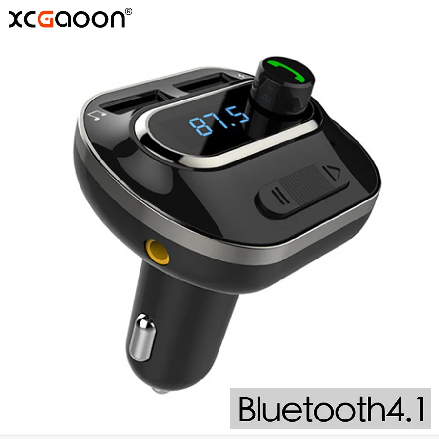 XCGaoon Bluetooth 4 1 автомобильный комплект громкой связи MP3 плеер FM передатчик 2 USB 5 в А