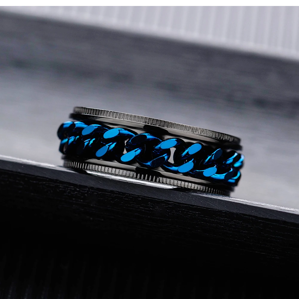 Модное индивидуальное кольцо для мальчика из титановой стали мужские ювелирные