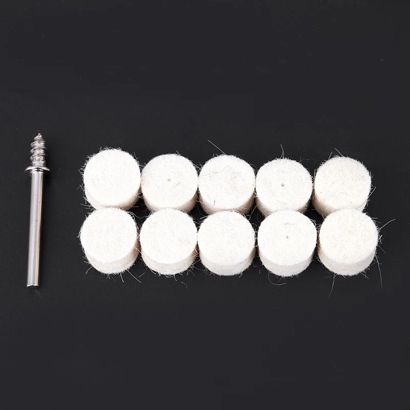 Набор из 10 предметов насадка для измельчения шерсти войлок шерстяного колеса 25