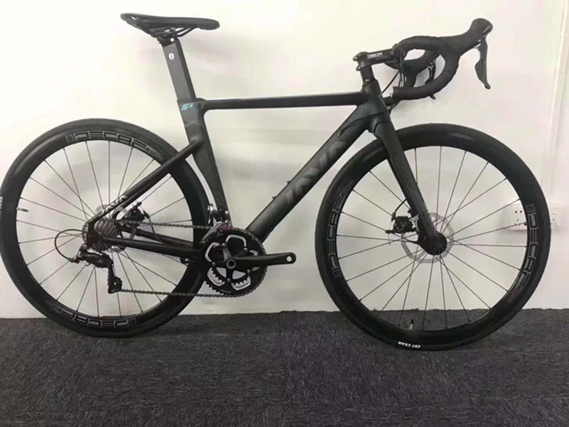 matte black JAVA SILURO3 дорожный велосипед 700C алюминиевая рама с карбоновой вилкой дисковый тормоз R3000 18 Скоростной Аэро гоночный велосипед - Цвет: matte black
