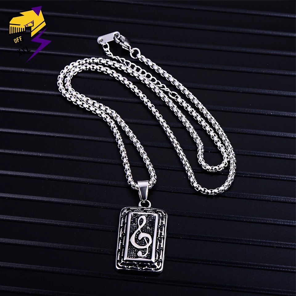 Ожерелье мужское из титановой нержавеющей стали серебряная цепочка колье в