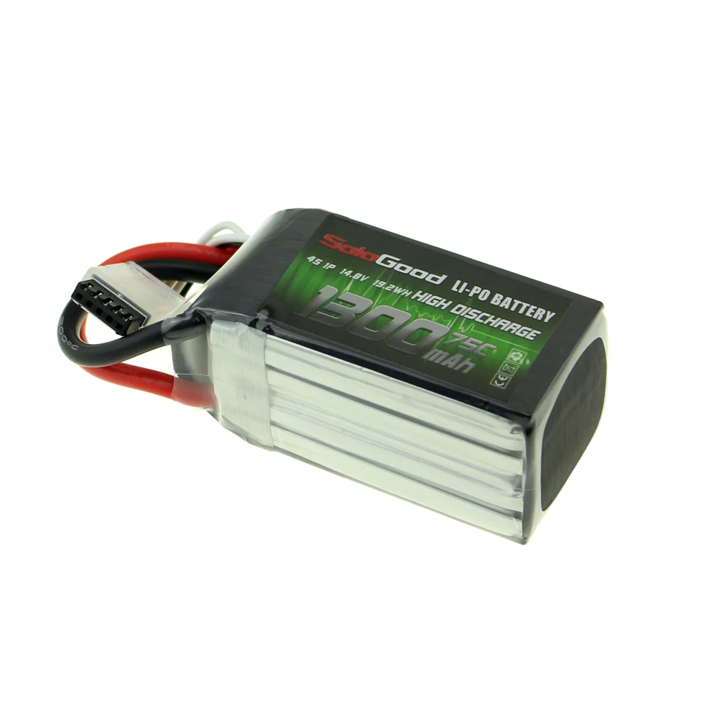 SoloGood Lipo Батарея 3S 4S 6S серии 75C 1150/1300/1500/1800 мА/ч, гнездовой разъем для скоростного радиоуправляемого дрона FPV Multicopter с неподвижным крылом