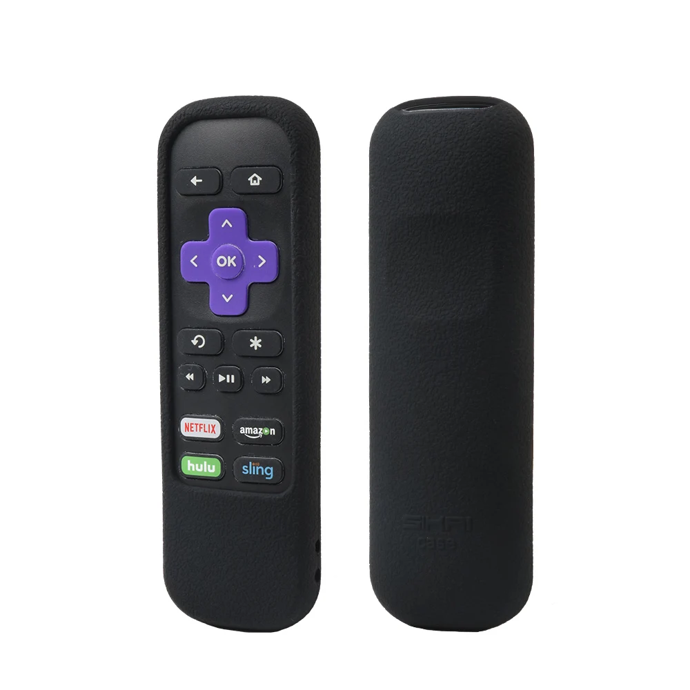 Чехол SIKAI для ROKU IR пульт дистанционного управления стандартный чехол для ROKU Express чехол для Roku PREMIUM 4K потоковый медиаплеер - Цвет: Black