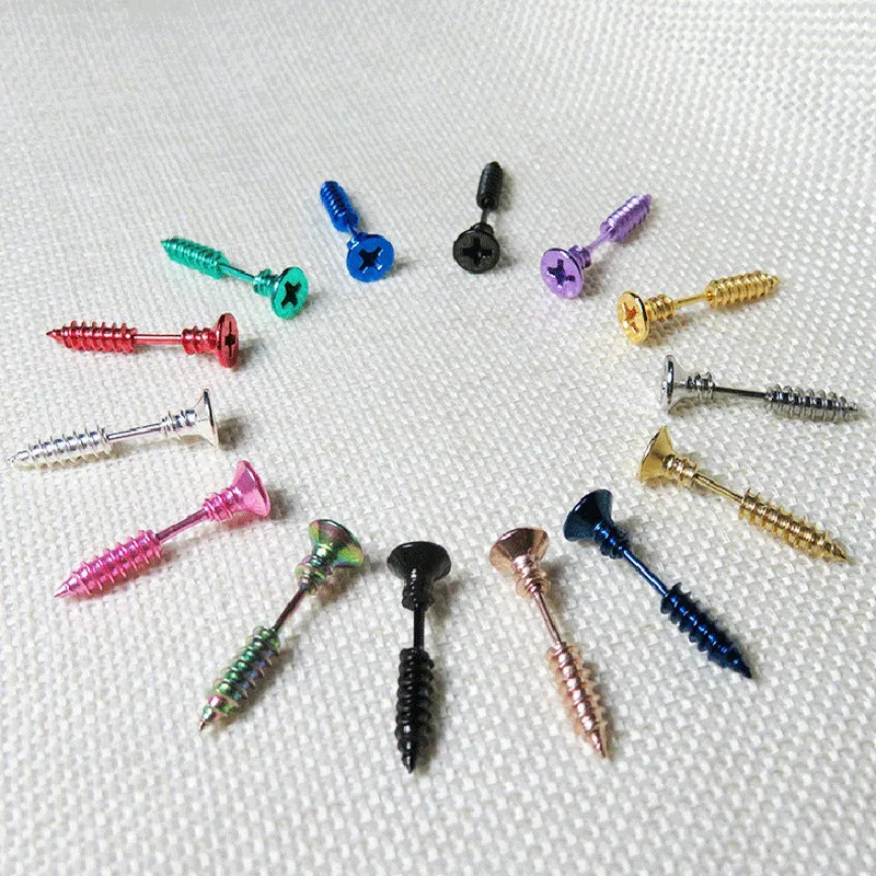 Комплект из 2 предметов в стиле панк для мужчин и женщин Лидер продаж Модные Винт