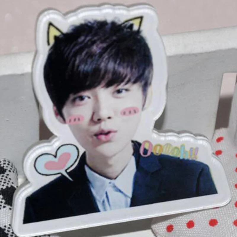 1 шт. Мультяшные милые забавные Броши EXO Oh Se Hun Luhan акриловые броши значок брошь для