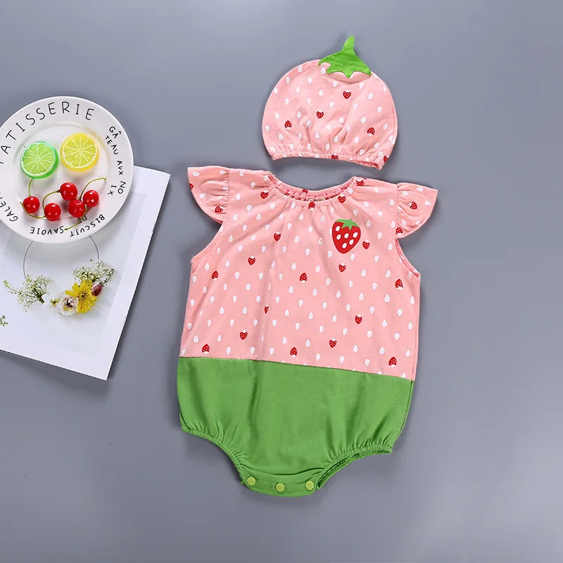 Одежда для малышей Летний комбинезон без рукавов девочек шаровары с рисунком