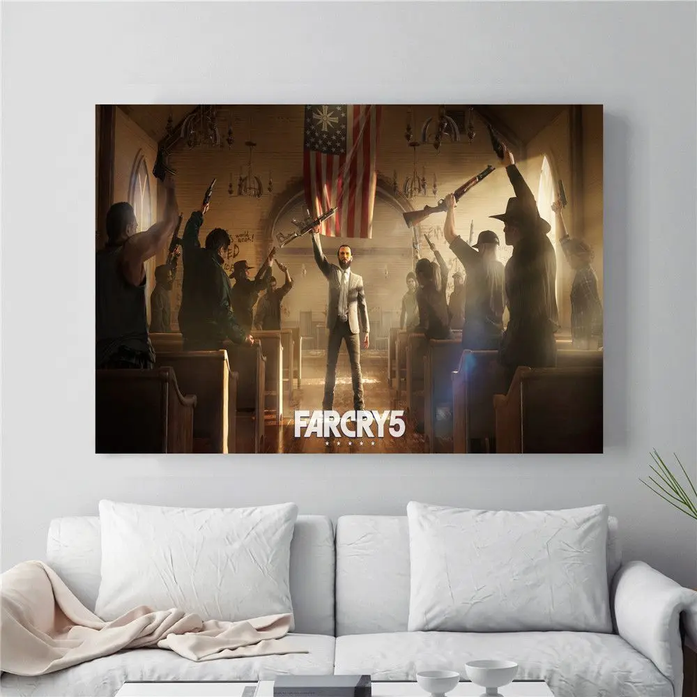 Far Cry 5 HD видео игры плакат и печать на холсте художественная живопись настенные картины для гостиной украшения домашнего декора без рамки - Цвет: 3