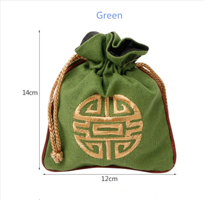 10 шт. винтажные сумки для хранения с вышивкой китайская традиция сумка кошелек