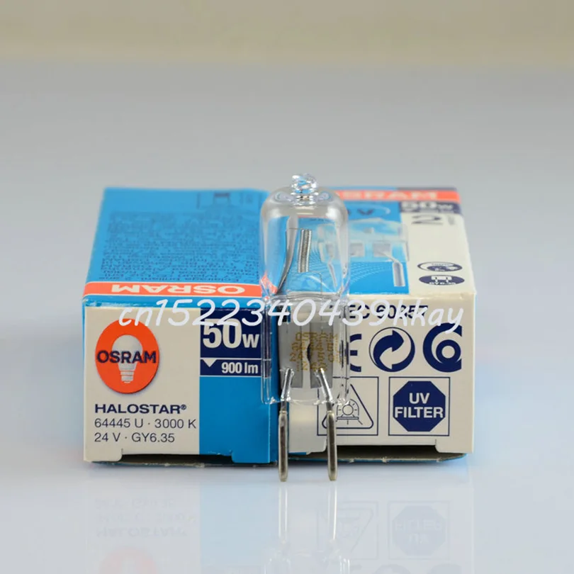 2 шт. Osram64445U 24V50W GY6.35 Osram Вертикальная проволока галогенная лампа бусины оптических приборов