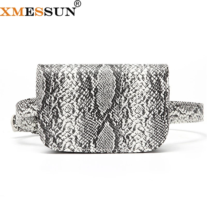 Поясная Сумка XMESSUN из кожи аллигатора для женщин забавная Сумочка с принтом в