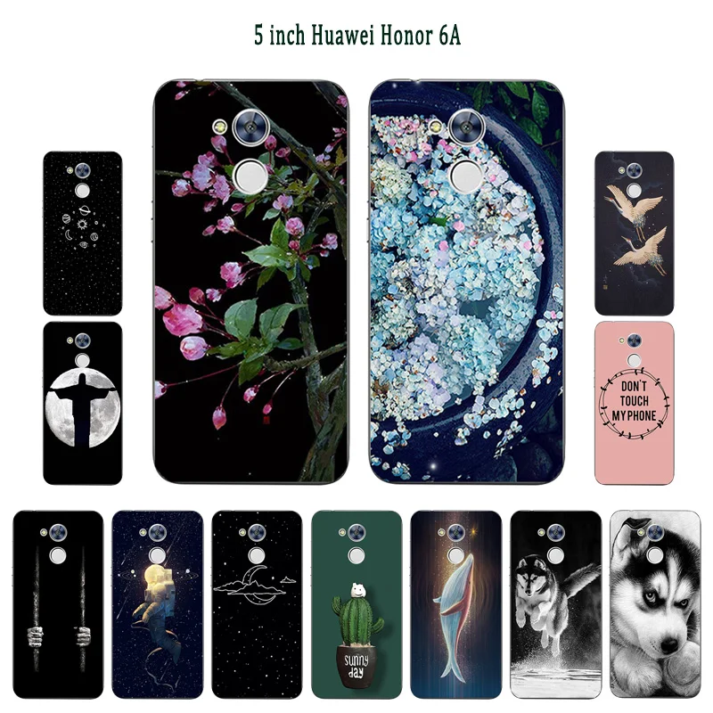 Модный мягкий чехол из ТПУ для Huawei Honor 6A силиконовый с рисунком бобы сумка |