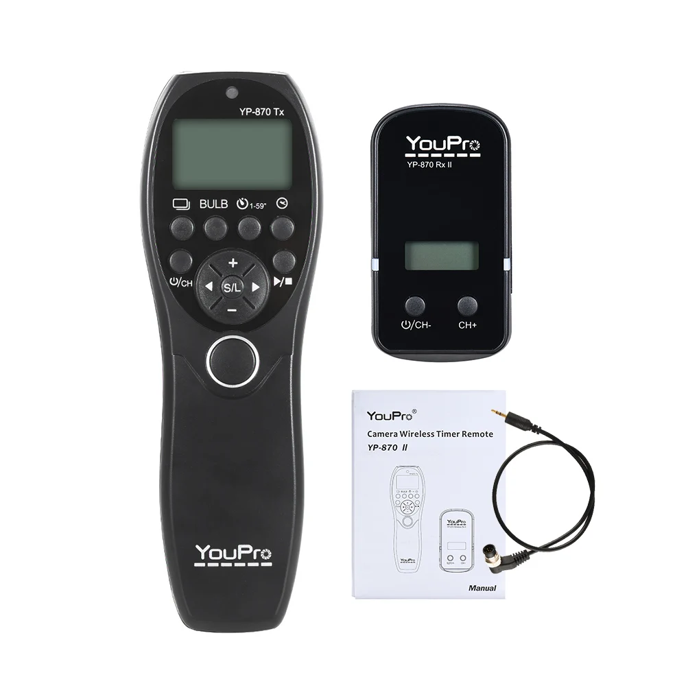 YouPro YP-870 DC0 для Nikon D5 D4S D4 D3S D3 дистанционный пульт с LCD Таймер спуск затвора по интерфейсу hdmi передатчик и приемник для ЖК-дисплея с подсветкой Fujifilm Камера