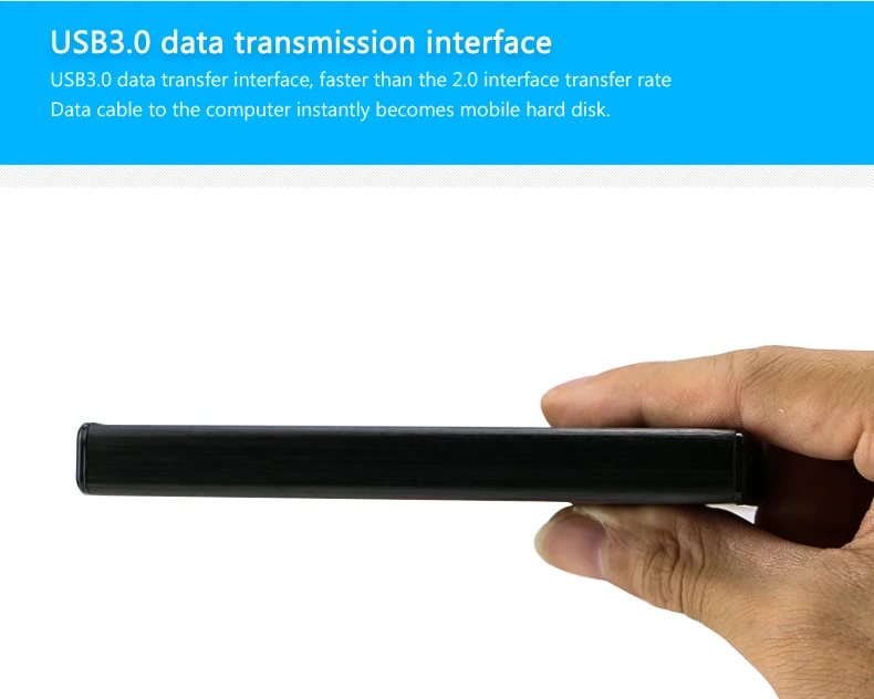 Blueendless алюминиевый 2,5 дюймовый HDD чехол USB 3,0 для Sata 6 Гбит/с высокоскоростной Чехол Поддержка UASP внешний жесткий диск для HDD SSD