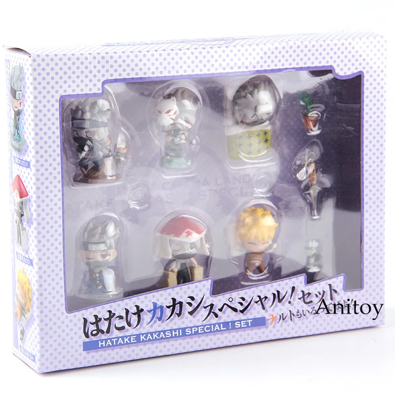 Наруто Shippuden Petit Chara Land Hatake kakahi Uzumaki Наруто фигурка ПВХ Коллекционная модель игрушки куклы 6 шт./компл