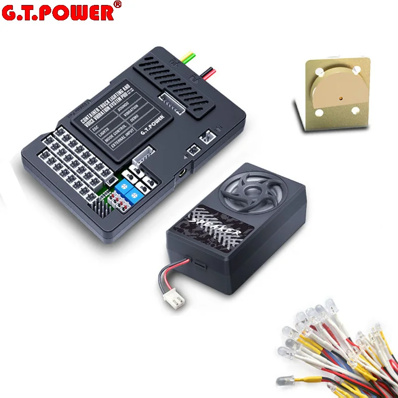 G.T.POWER световая и звуковая вибросистема для контейнерного грузовика Pro Tamiya RC4WD