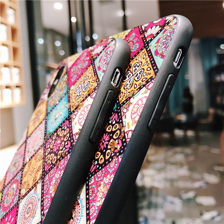 Роскошный художественный узор телефон чехол для iPhone 7 Puls 6 S 8 X XR XS Max Чехлы Ретро