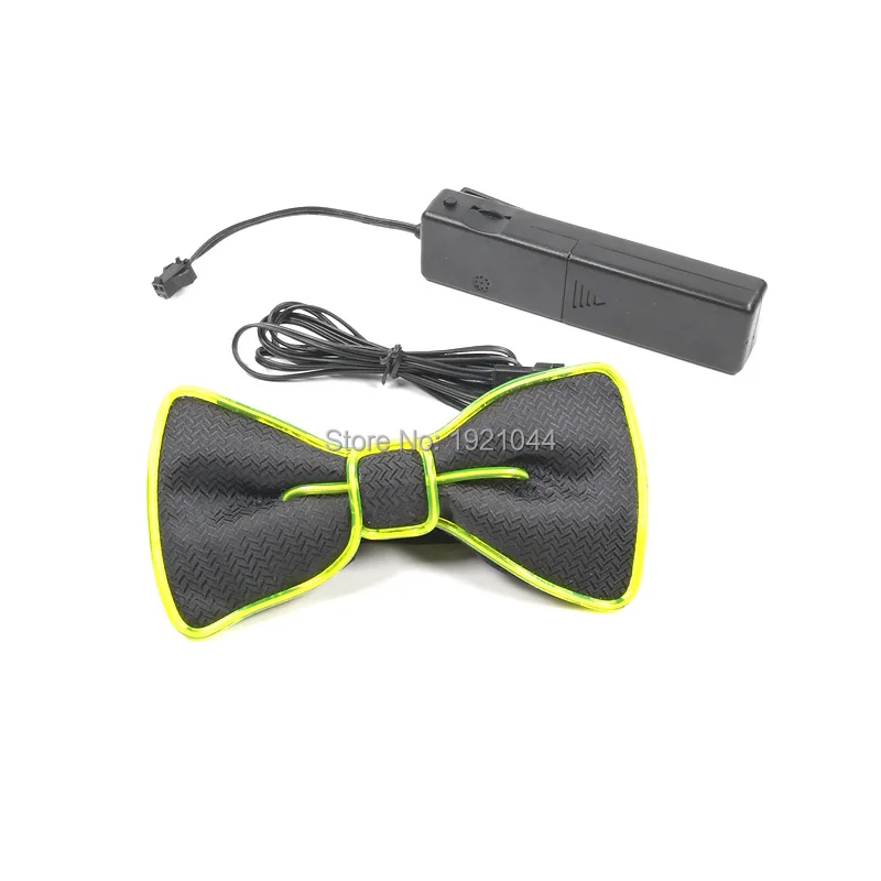 Модный мужской галстук бабочка со звуковой активацией светящийся женский для