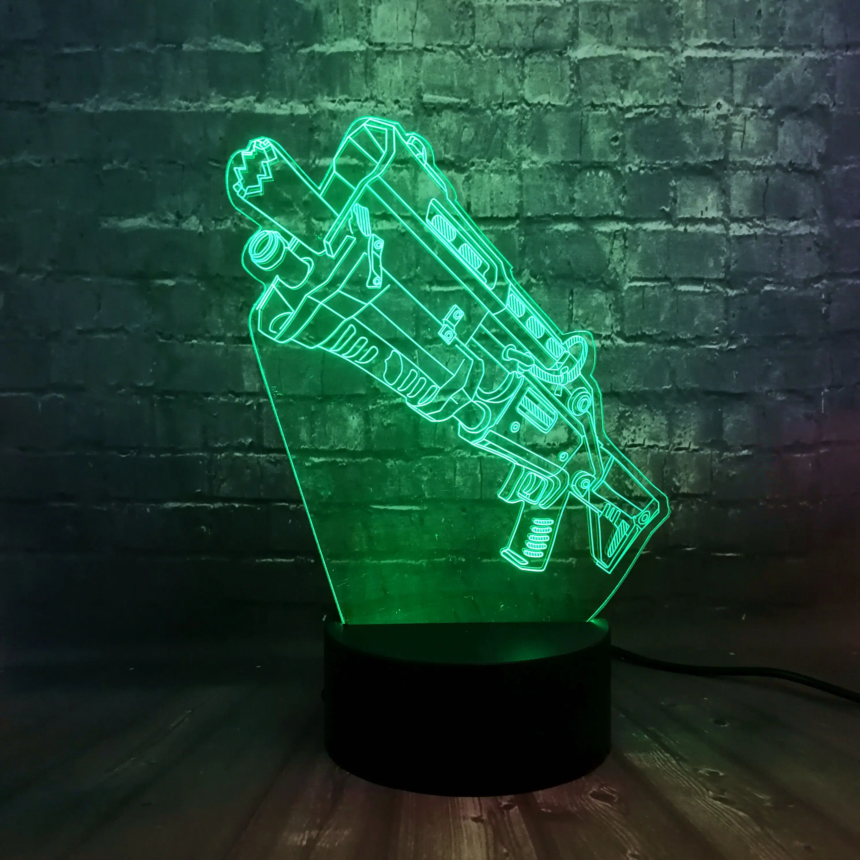 Новая акриловая Иллюзия 3D 7 цветов USB зарядка RGB игра битвы реквизит в виде