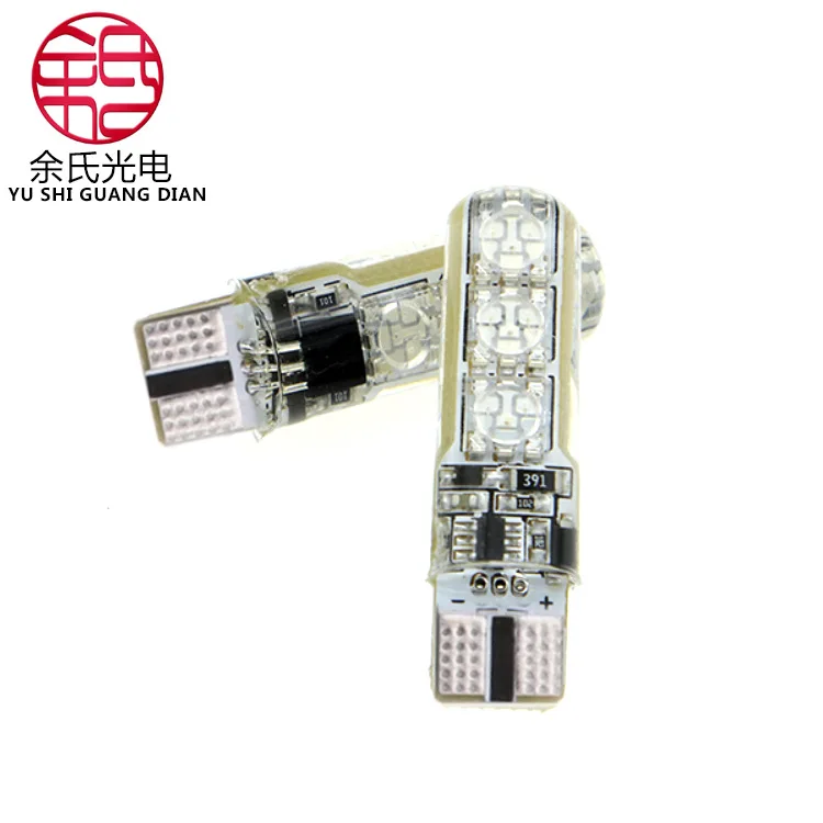 Автомобильные показы широкие фары T10 RGB чехол для телефона 5050 6SMD Led красочные