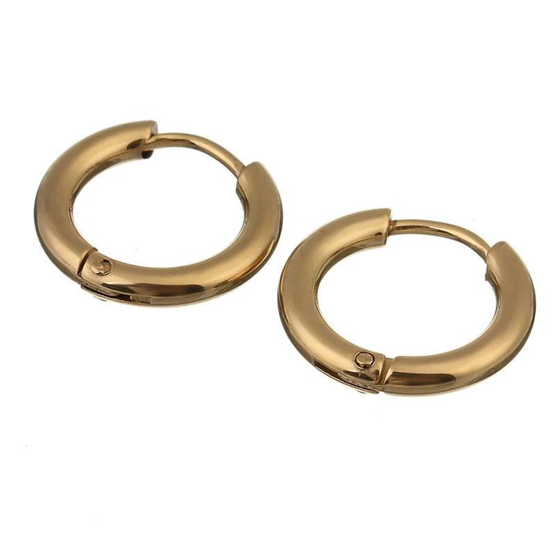 Серьги кольца женские и мужские в стиле панк из нержавеющей стали|small hoop earrings|hoop