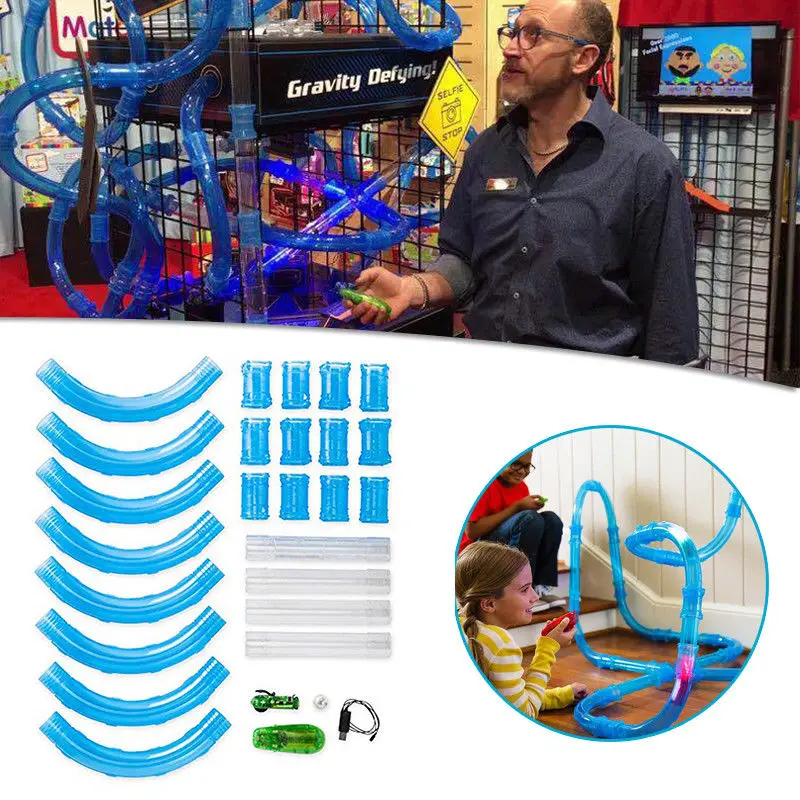 

37PCS Speed Pipes DIY Remote Control Pipe Racing Track RC Car Toy Kids Pipes Cars Toys Flash Light Christmas Gifts Dropshipping