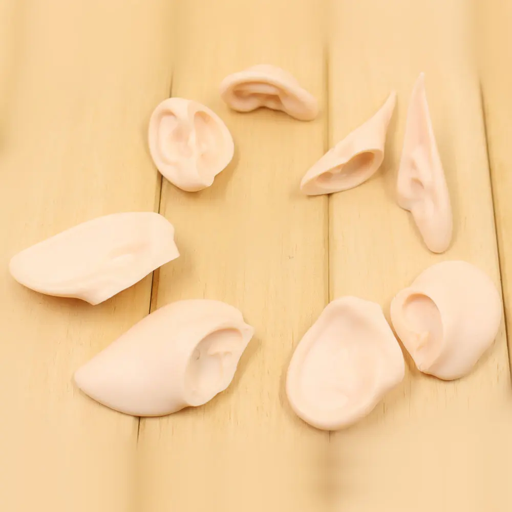 white Blyth кукла смолы материал 5 кожа желобки уши для 12 дюймов 1/6 кукла, ледяной, Jessi пять BJD - Цвет: white