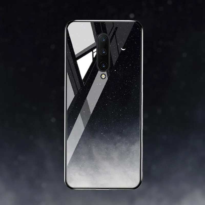M064 Чехол для Oneplus 7 7T Pro, Роскошный чехол из закаленного стекла, чехол для One plus 7 7T Pro, бампер, чехол - Цвет: M064