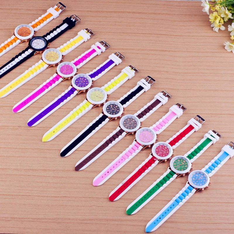 Модные Топ унисекс relogio masculino relojes Para Hombre Curren силиконовые подарочные двухцветные