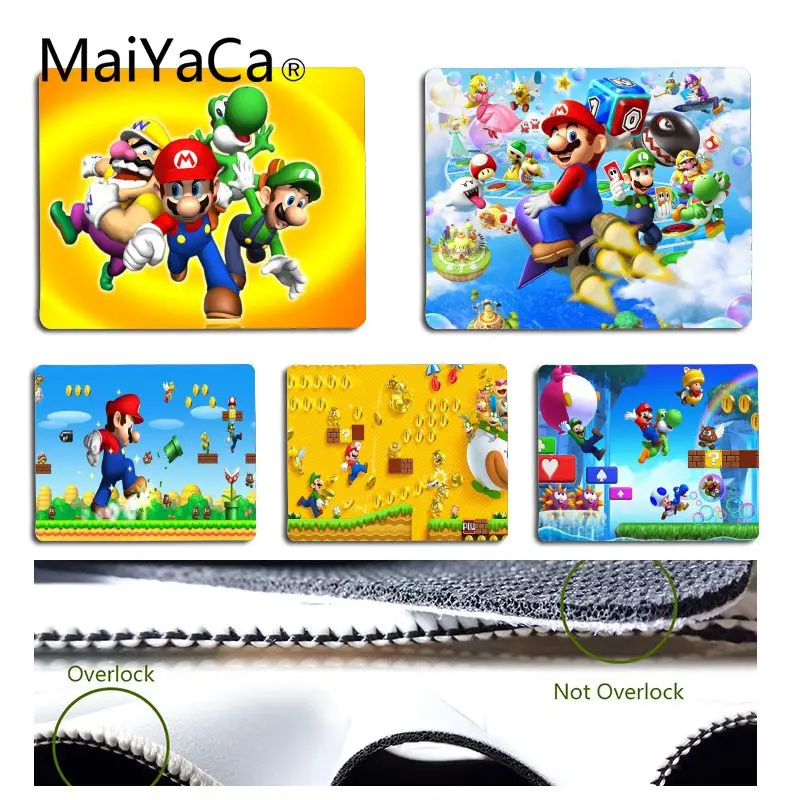 MaiYaCa super mario bros wii уникальная настольная панель коврик для игровой мыши Размер для 18x22 см 25x29 см маленький коврик для мыши