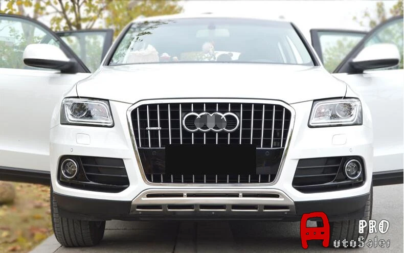 Нержавеющая матовая защита переднего и заднего бампера противоскользящая