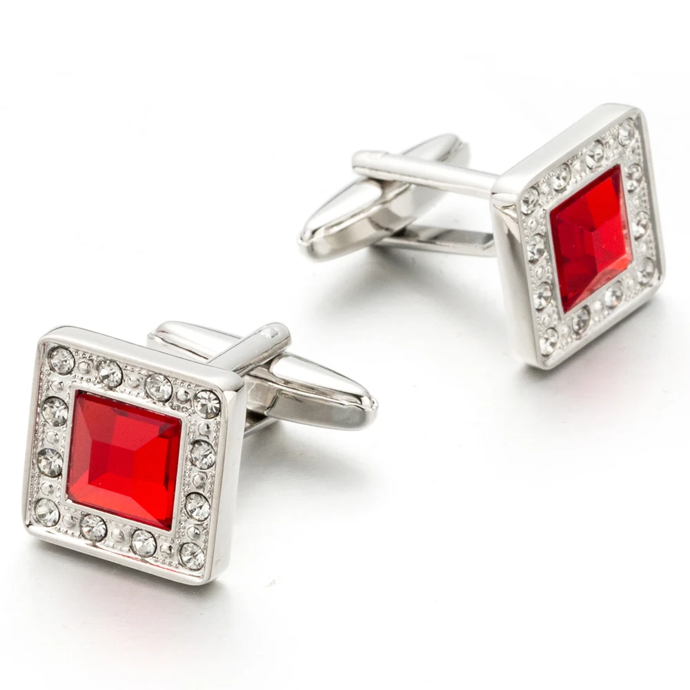 Drop Ship High Quality Men's Cufflink Crystal CZ Stone Shirt cuff links Wedding Gift Lawyer Gemelos Wholesale 720 | Украшения и