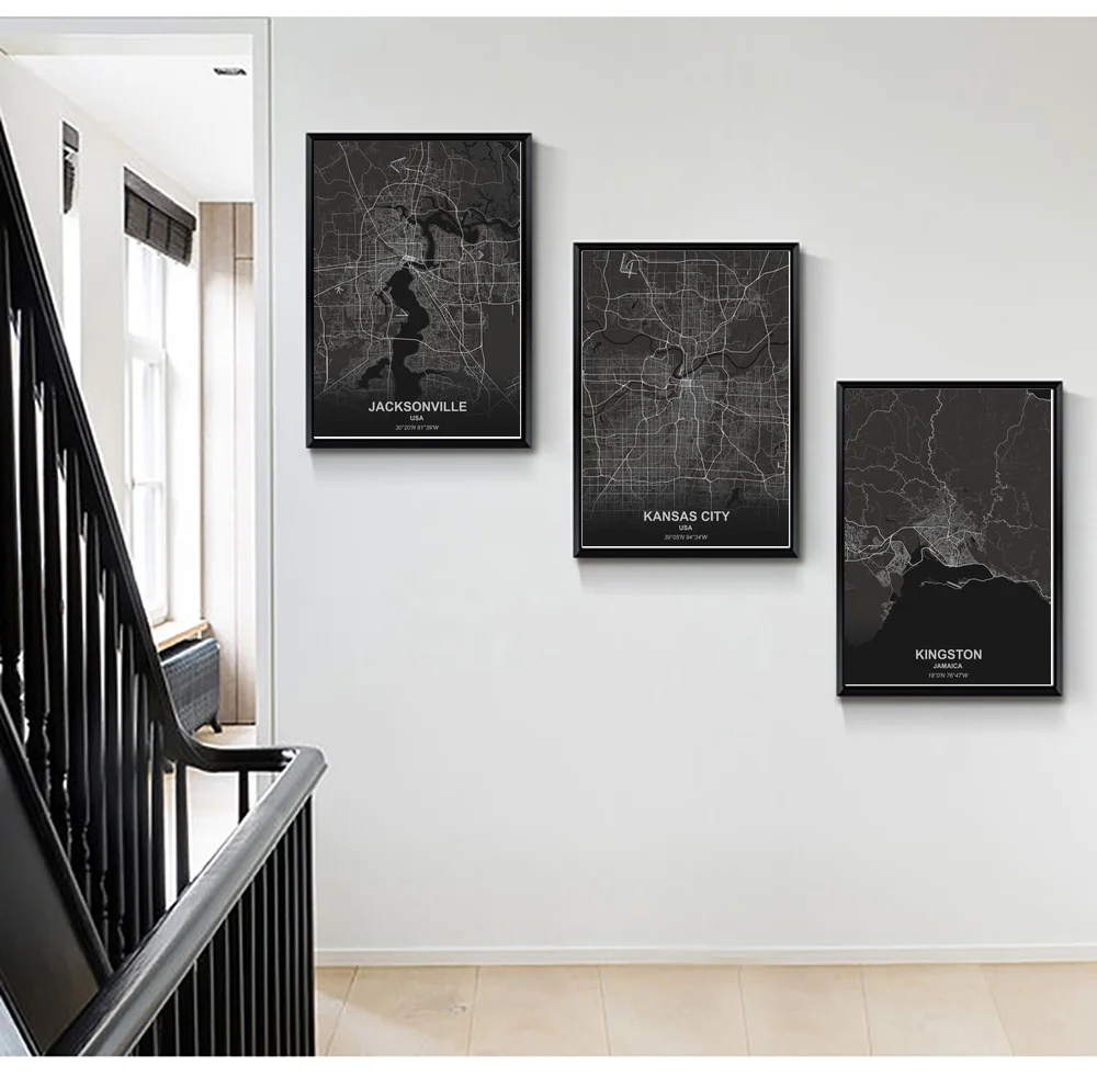 Постер Джексонвилл Канзас Сити Кингстон Ла Пас Лас Вегас Художественная Картина