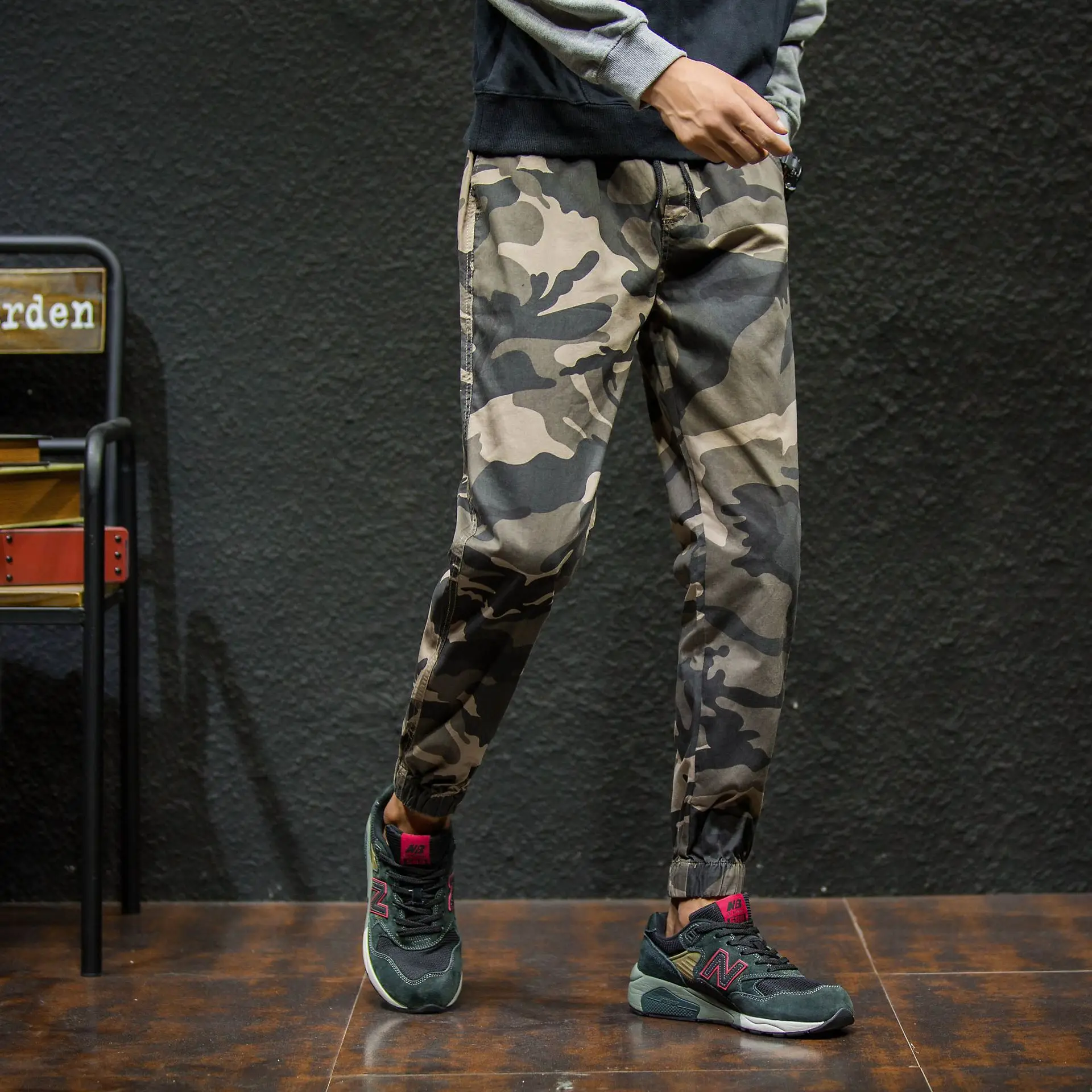 2019 Men Spring and Summer New Camouflage Pants Kids Boys Cotton Long Teenage Girls Clothing Camo | Мужская одежда