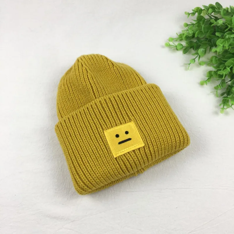 Новинка года, зимняя шапка для взрослых, женская вязаная шапка Skullies Beanies, зимняя уличная мужская шапка, повседневная женская зимняя шапка унисекс - Цвет: Цвет: желтый