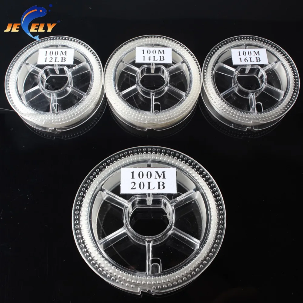 Jeely 100 м 12lb 14lb 16lb 20lb японский флюорокарбон Материал лидер леска для музыкальных