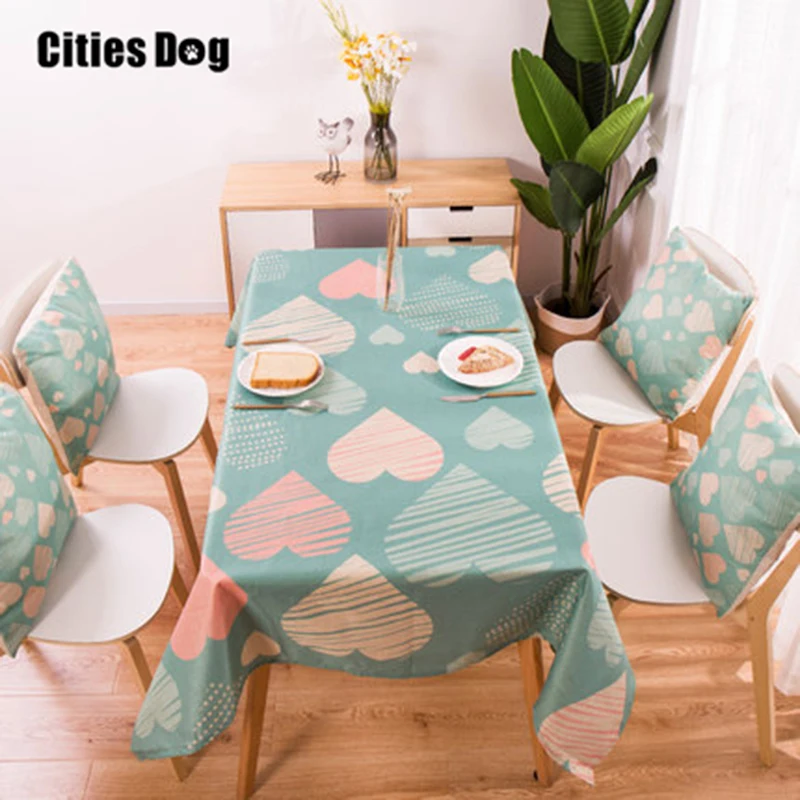 geometry Linen Table Cloth Country Style Plaid Print Multifunctional Rectangle Cover Tablecloth Home Kitchen Decoration | Дом и сад