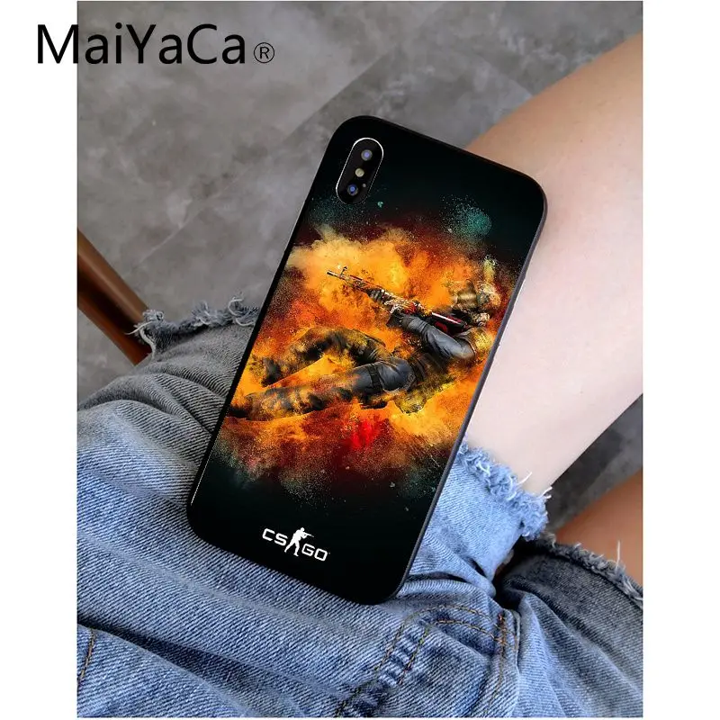 MaiYaCa Counter Strike cs go красочные милые телефон интимные аксессуары чехол для iPhone 5 5Sx 6 7 plus 8 X XS MAX XR