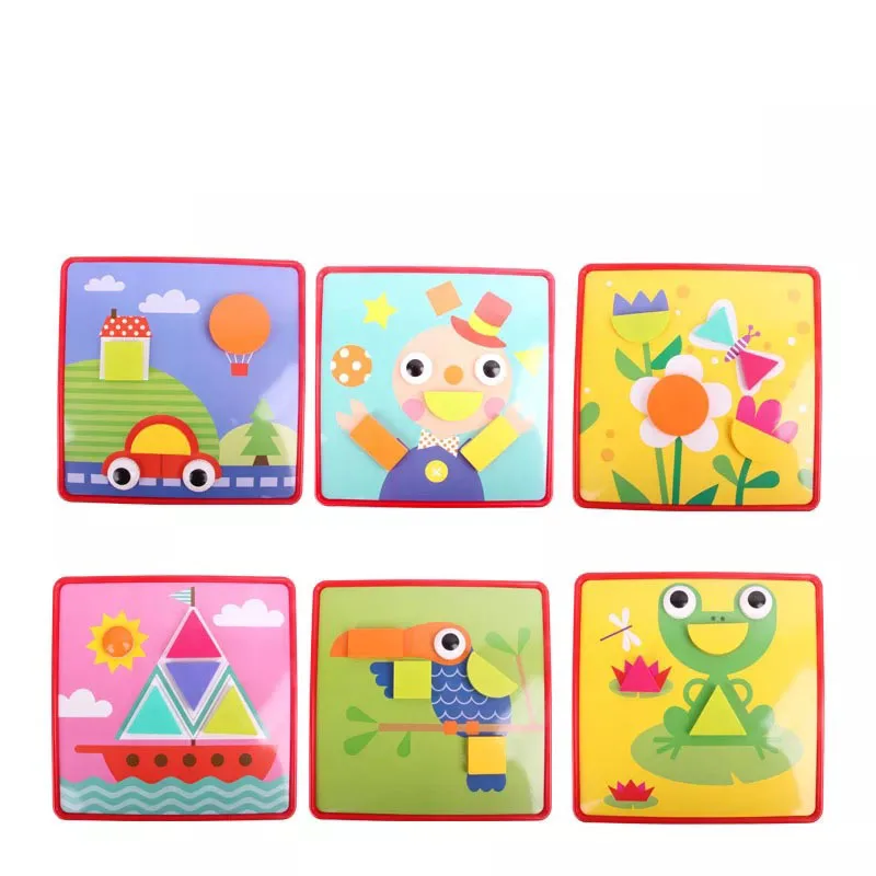 3D Пазлы игрушки для детей композитная картина головоломка креативная мозаика