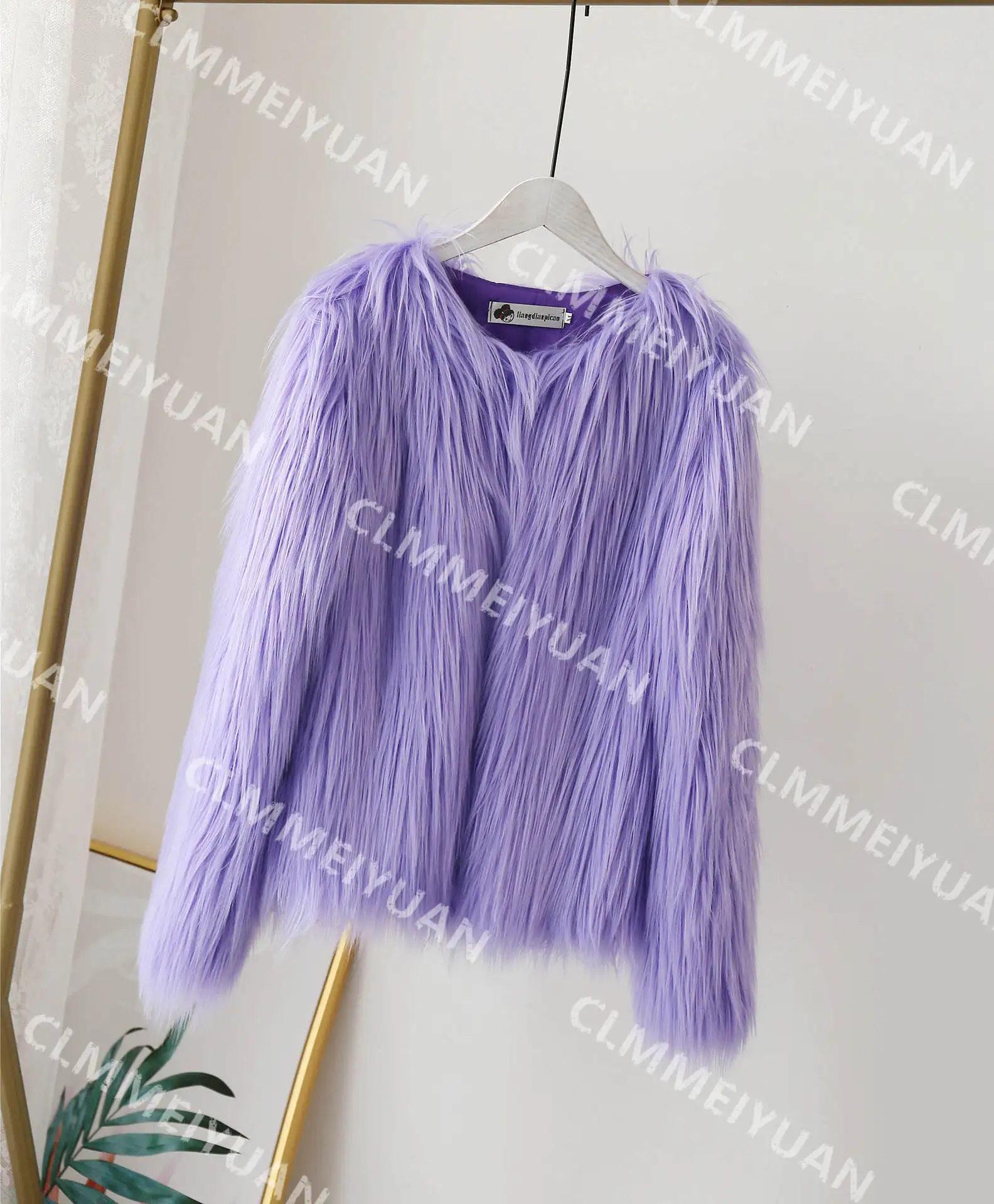 Purple Женское пальто из искусственного меха, Осень-зима, модный Повседневный тонкий жилет без рукавов из искусственного лисьего меха, женский жилет, Casaco Feminino - Color: Purple