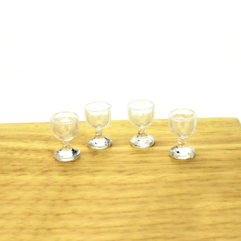 4 шт./лот ручная работа мини красная чашка бокал для вина игрушка 1/12 кукольный