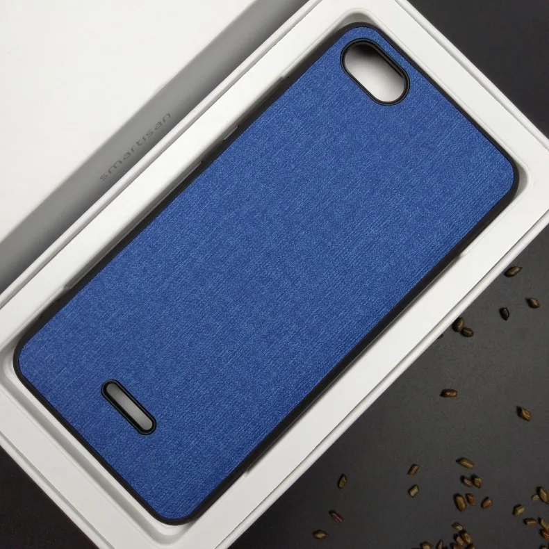 Чехол для Xiaomi Redmi 6A роскошный тканевый брезент из мягкой искусственной кожи